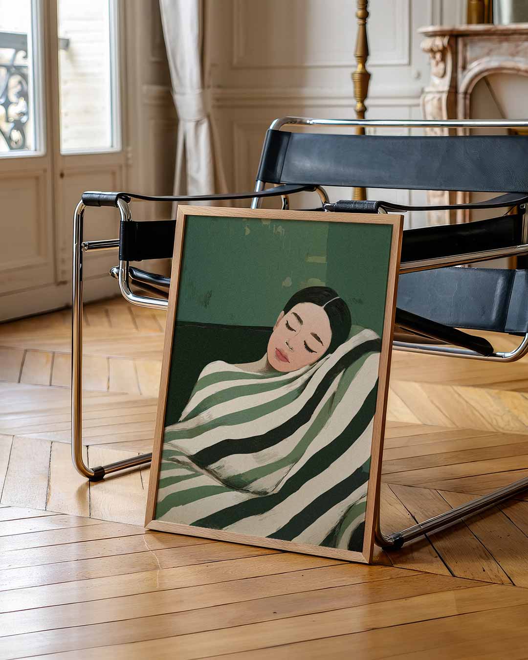 Dromerige Groen Getinte Poster-WallArtistic
