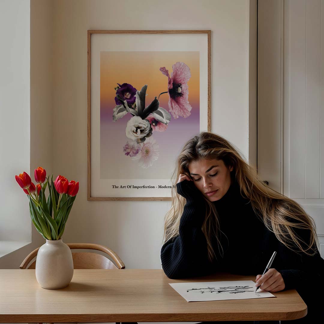 Bloemenpracht in Artistieke Vervaging Poster-WallArtistic