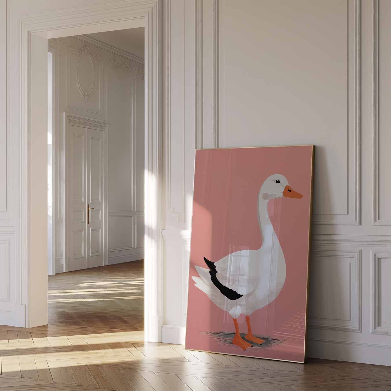 Elegante Gans Illustratie Poster