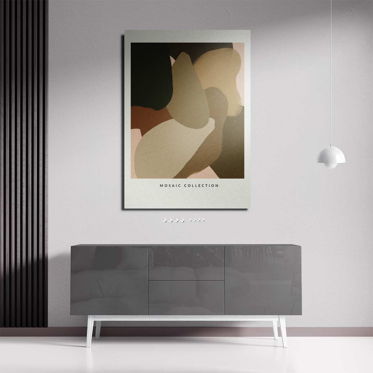 Aardse Harmonie in Abstract Kunstwerk-canvas-dibond-plexiglas-wanddecoratie-WallArtistic