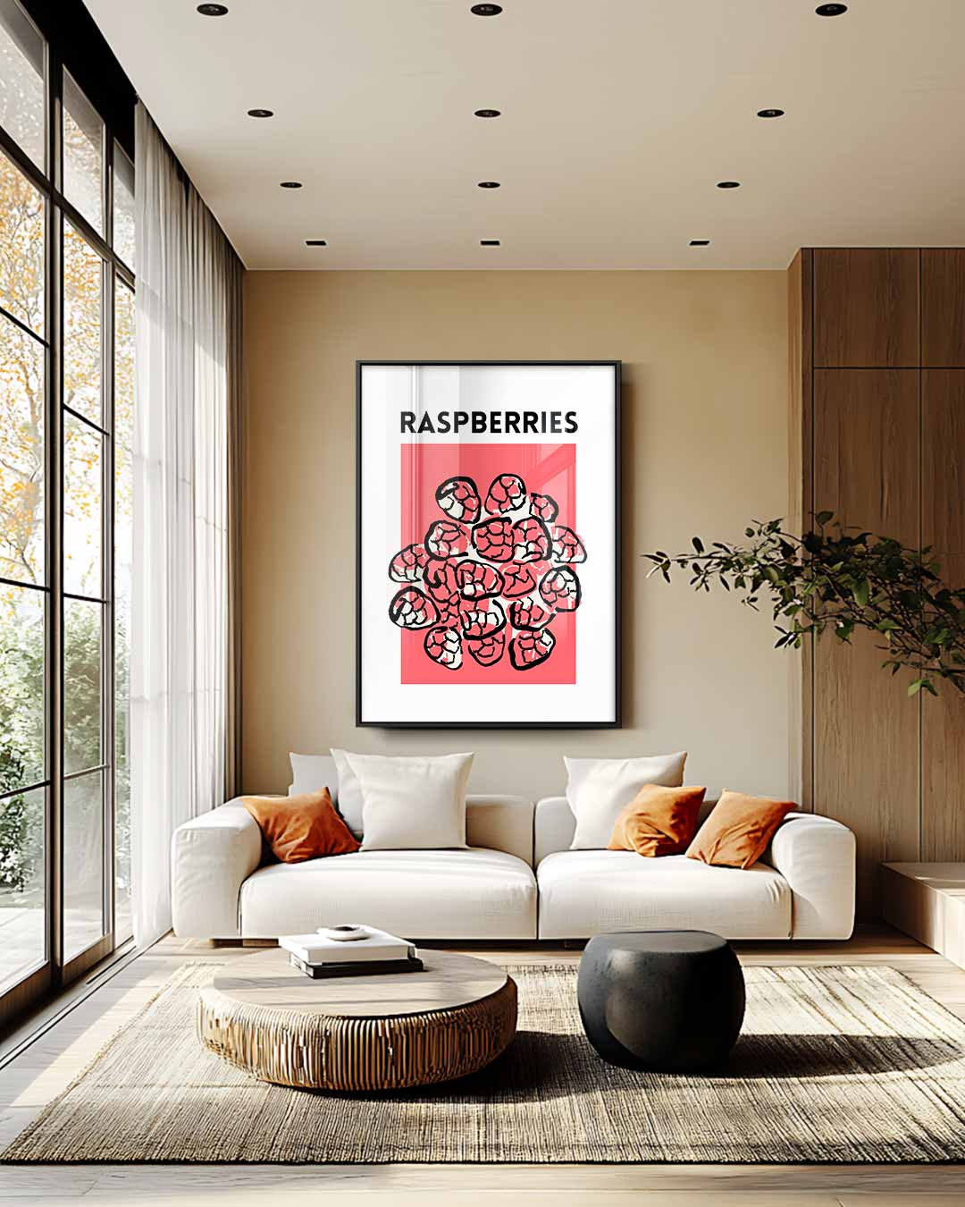 Frisse Frambozen Kunst Kunstwerk-canvas-dibond-plexiglas-wanddecoratie-WallArtistic