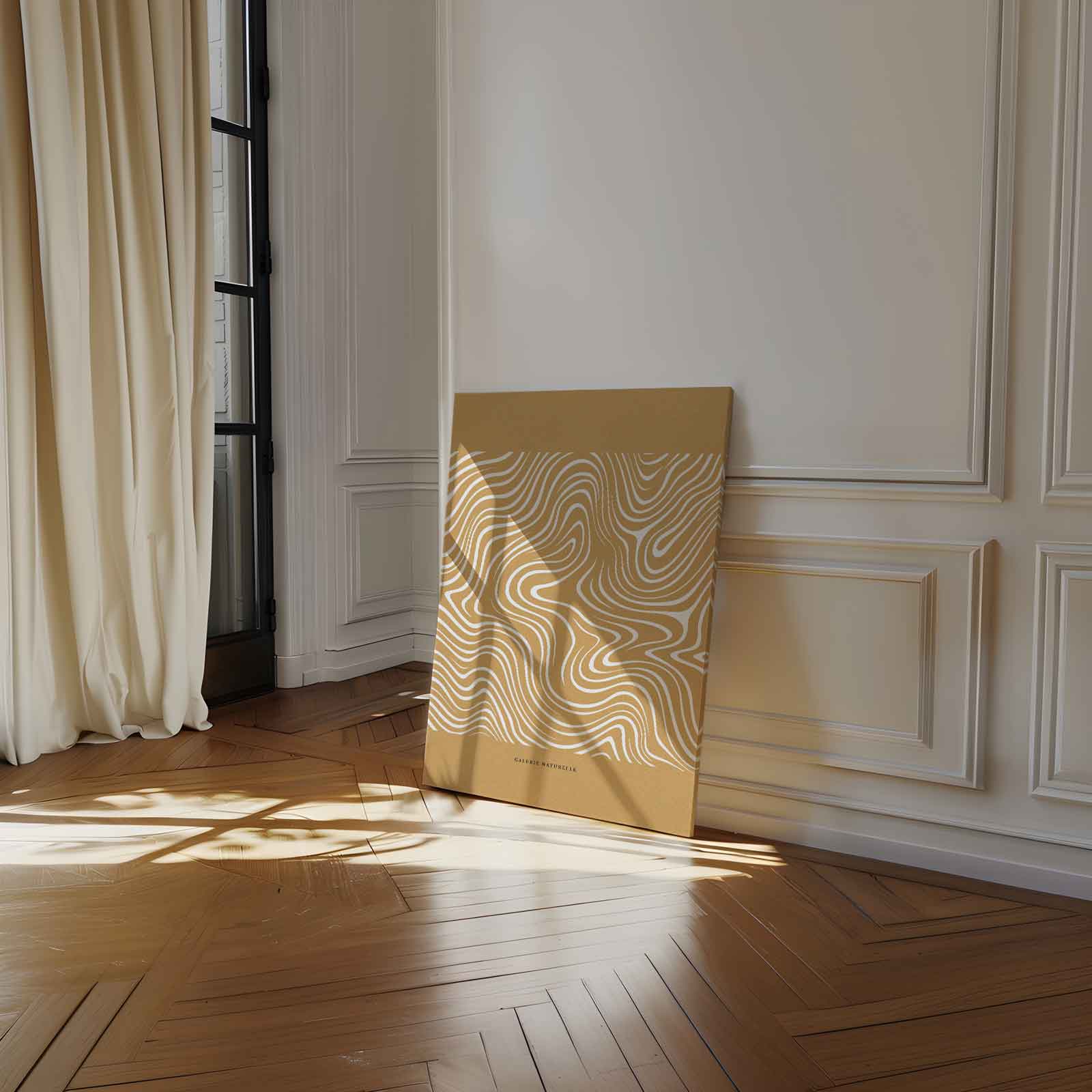 Golvende Lijnen Natuurprint Kunstwerk-canvas-dibond-plexiglas-wanddecoratie-WallArtistic
