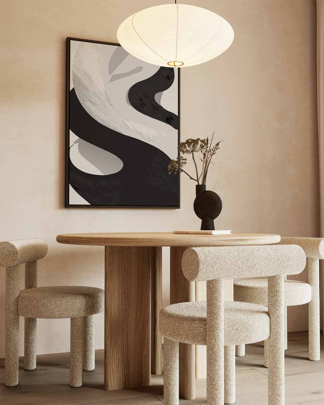Abstracte Golfbeweging Kunstwerk-canvas-dibond-plexiglas-wanddecoratie-WallArtistic