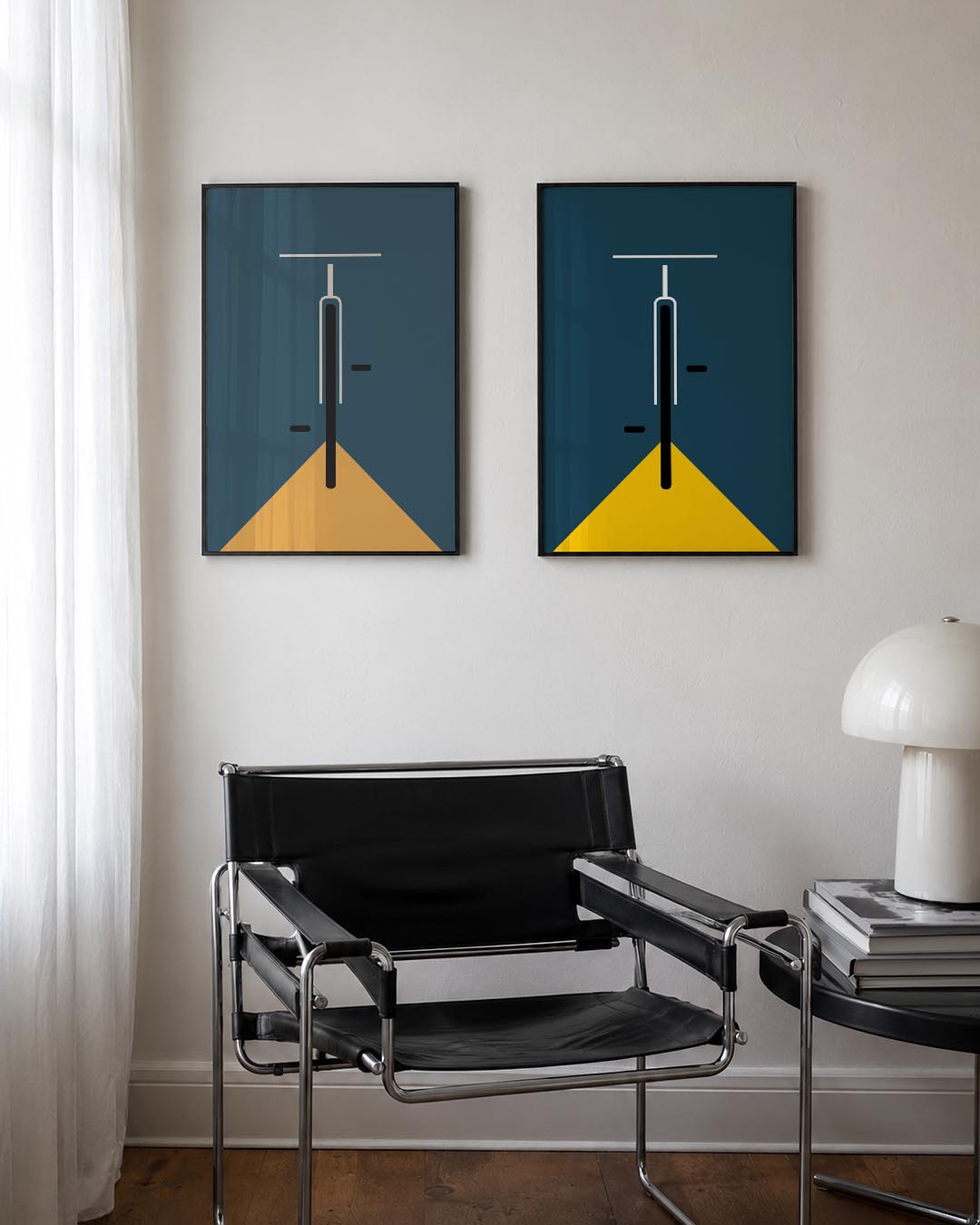 Fiets en licht Posterset