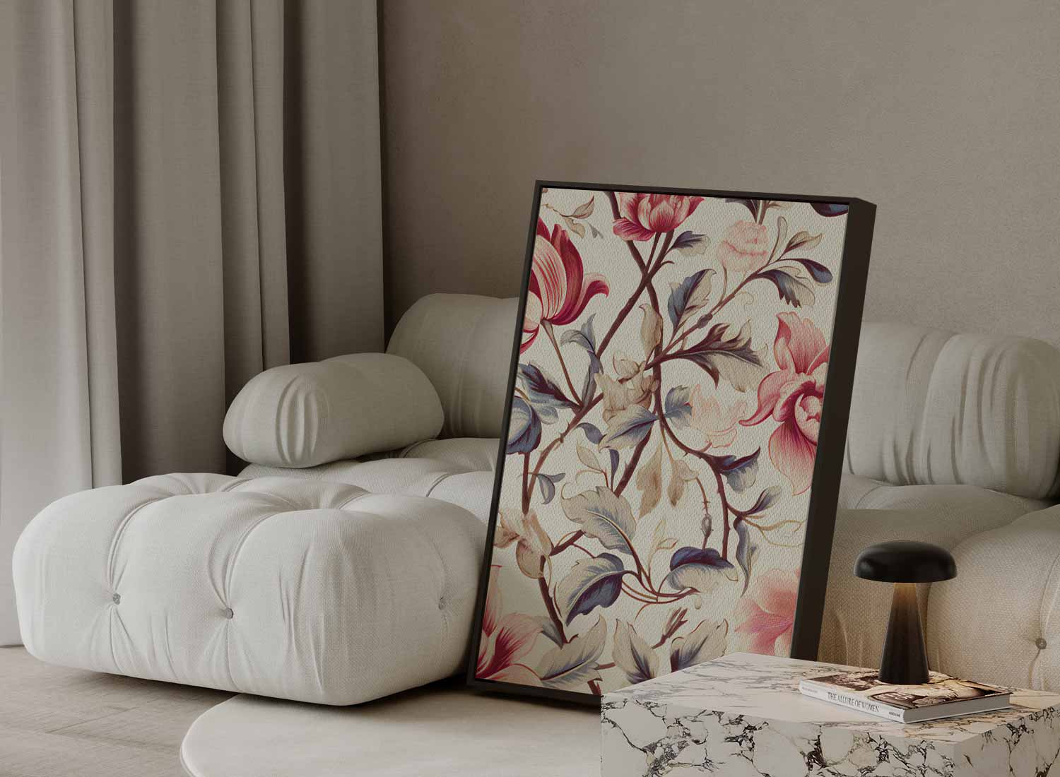 Tijdloze Bloemenpracht Kunstwerk-canvas-dibond-plexiglas-wanddecoratie-WallArtistic