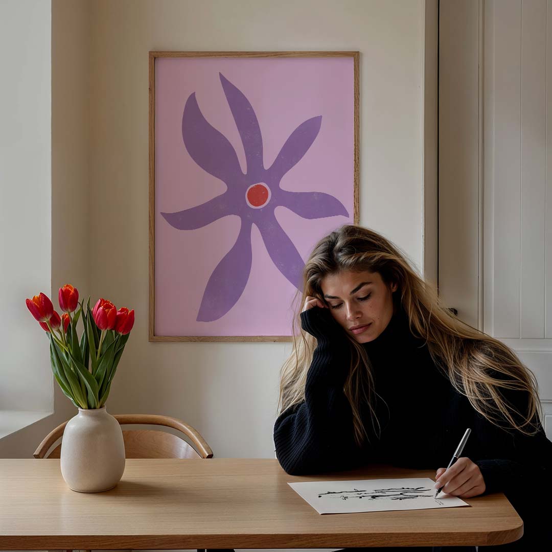 Bloeiende Elegantie Poster-WallArtistic