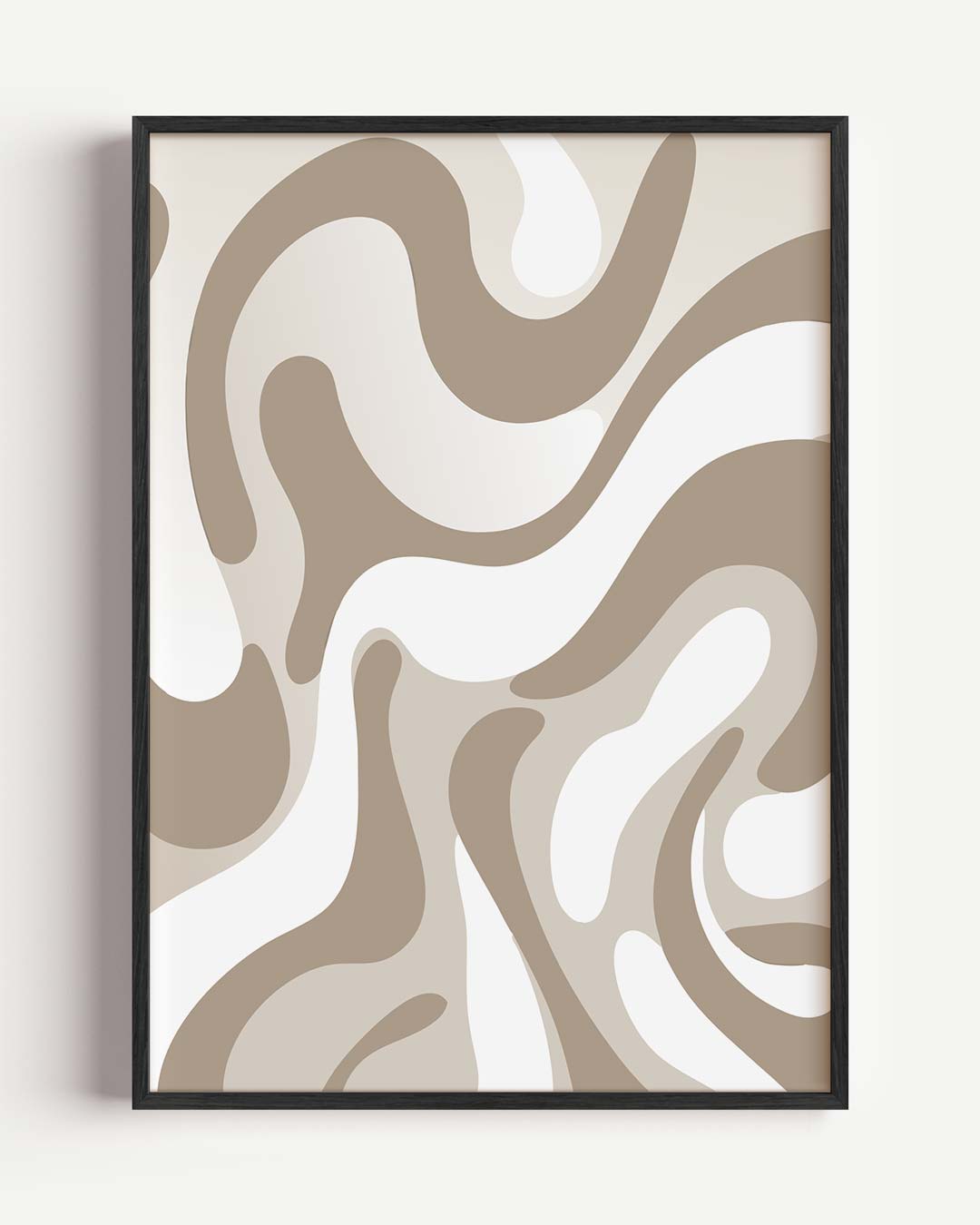 Organische Beige Droom Poster-WallArtistic