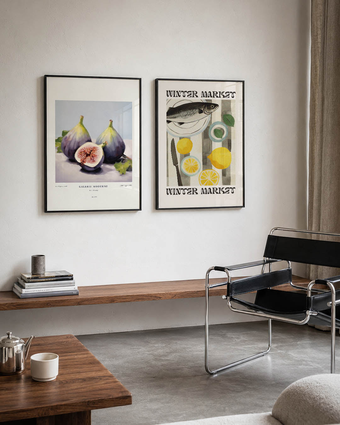 Vruchten en schaduw Posterset
