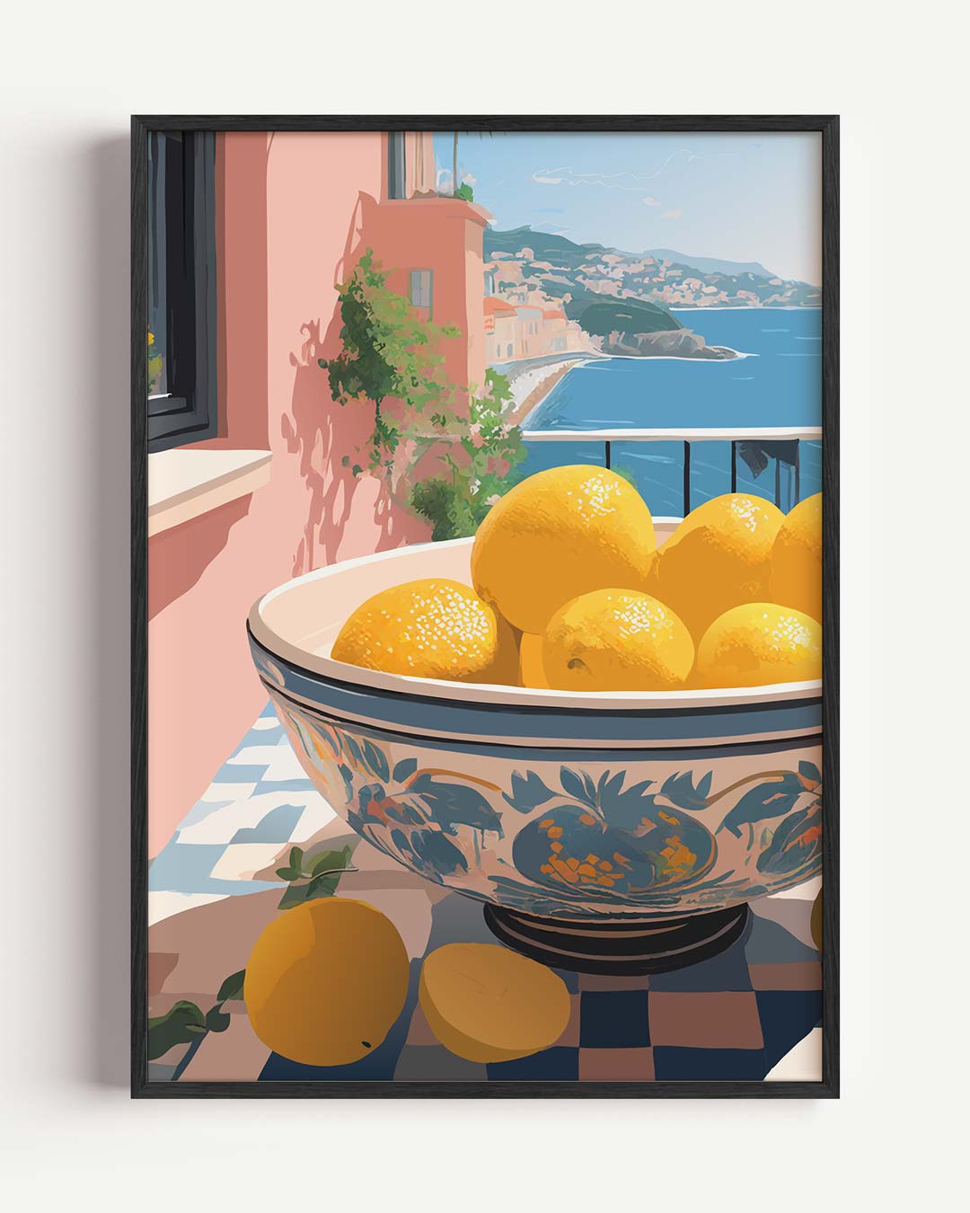 Zonnige Citroenuitzicht Poster-WallArtistic