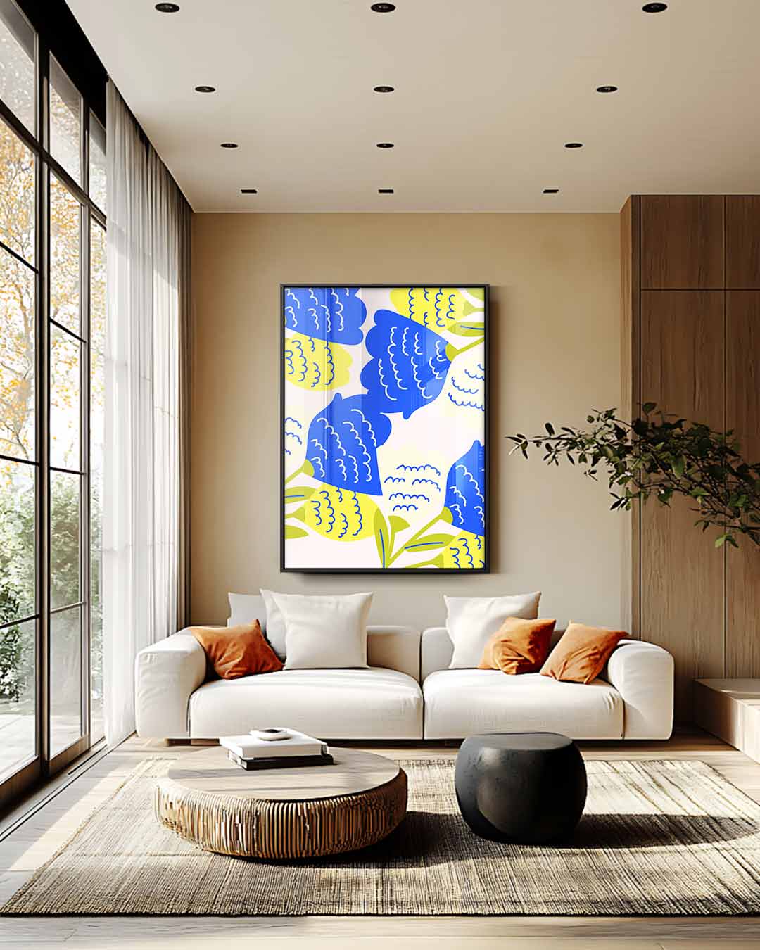 Bloemenexplosie Kunstwerk-canvas-dibond-plexiglas-wanddecoratie-WallArtistic
