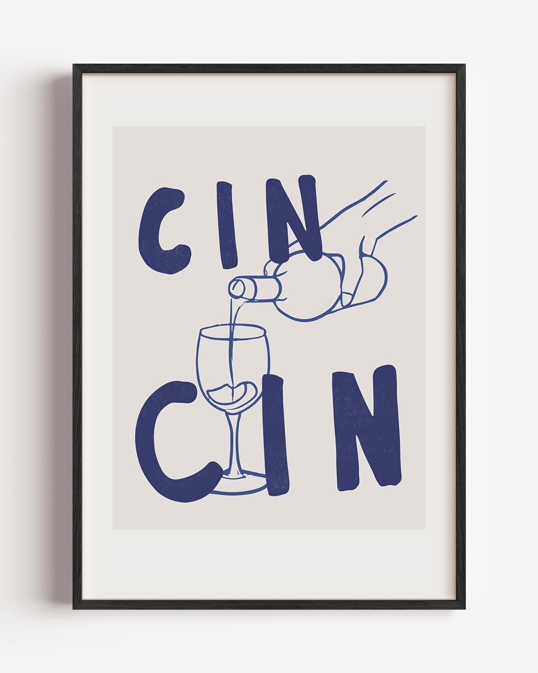 Cin Cin Wijnposter-WallArtistic