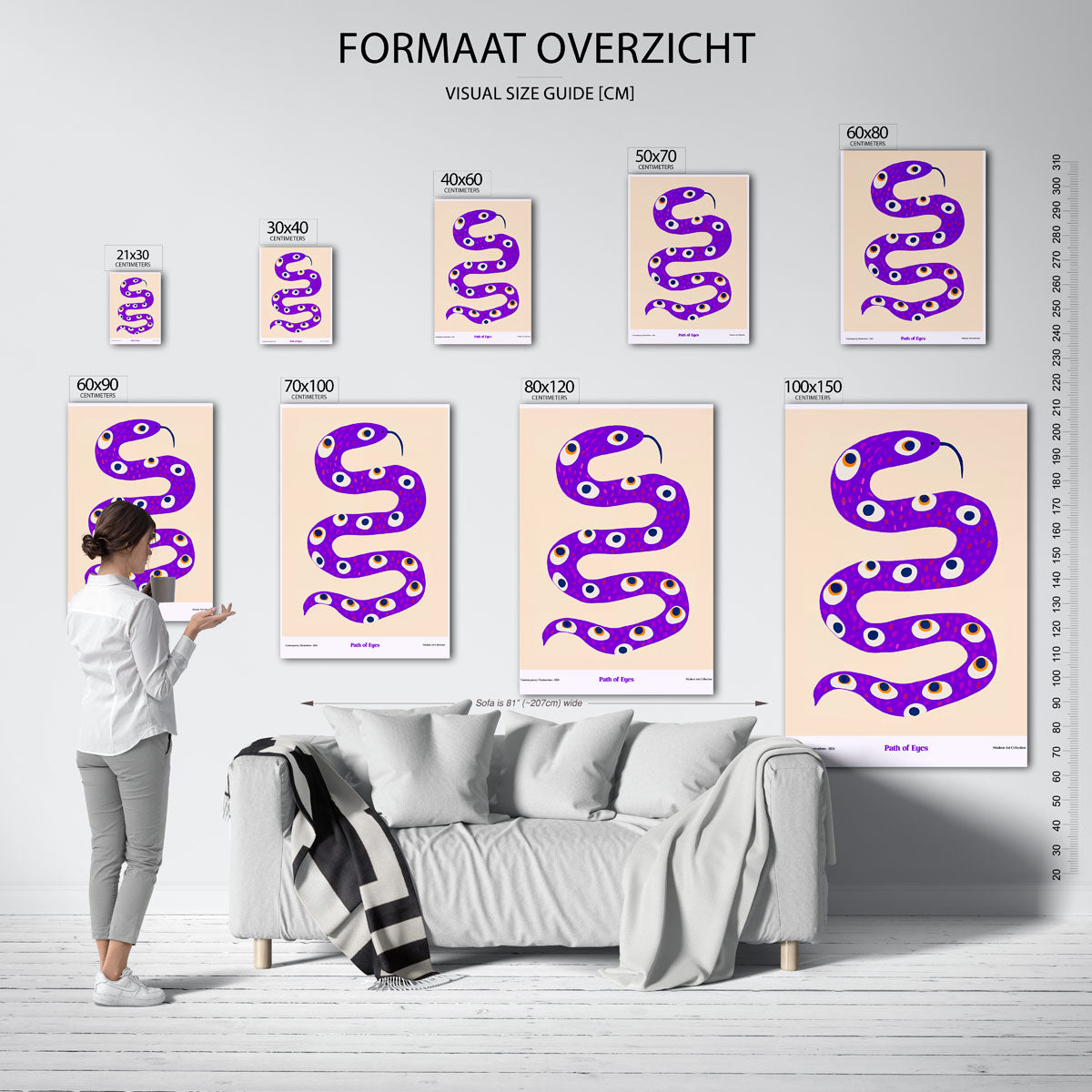 Slang met ogen Poster