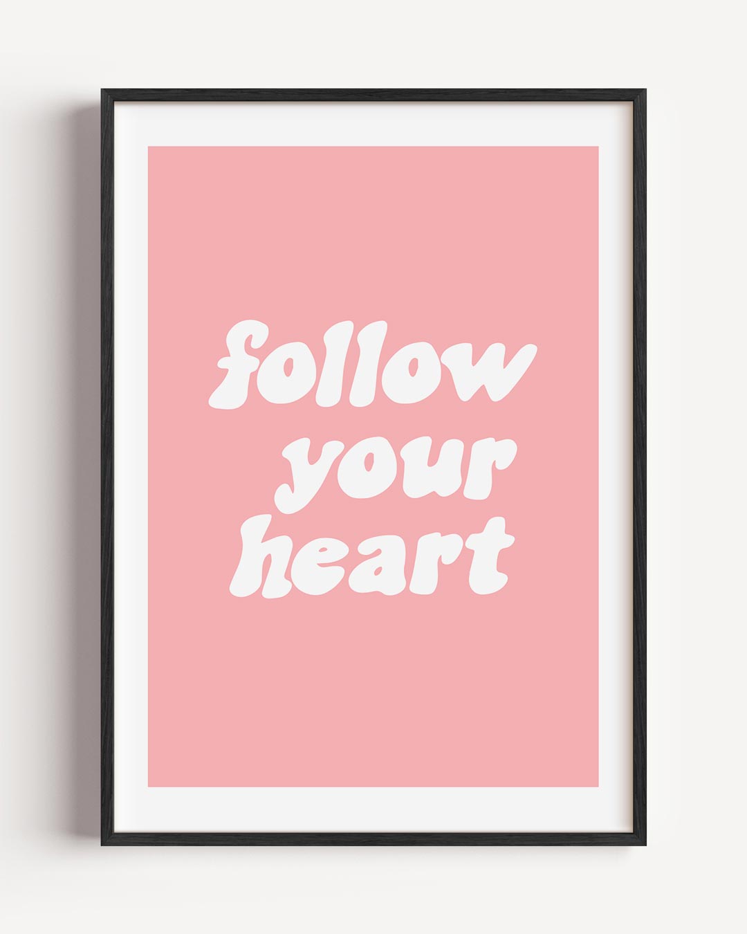Inspirerende Roze Poster-WallArtistic