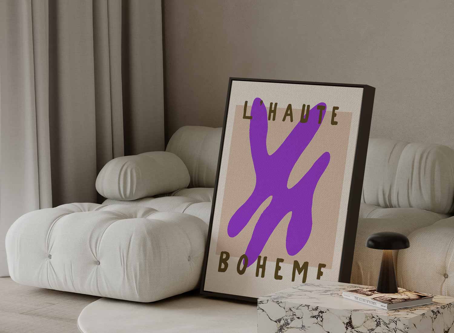 L'Haute Boheme Abstract Kunstwerk-canvas-dibond-plexiglas-wanddecoratie-WallArtistic
