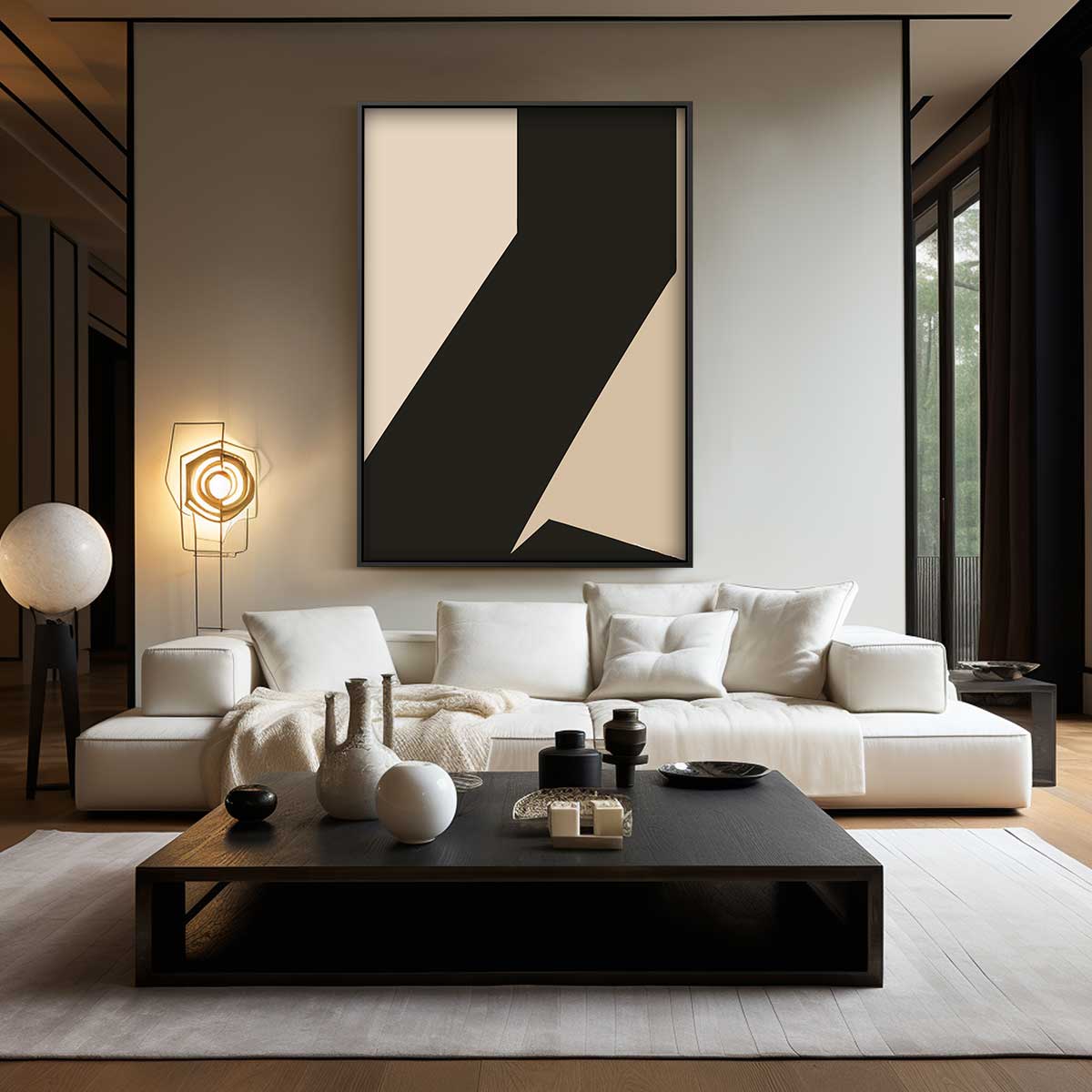 Geometrische Schoonheid Kunstwerk-canvas-dibond-plexiglas-wanddecoratie-WallArtistic