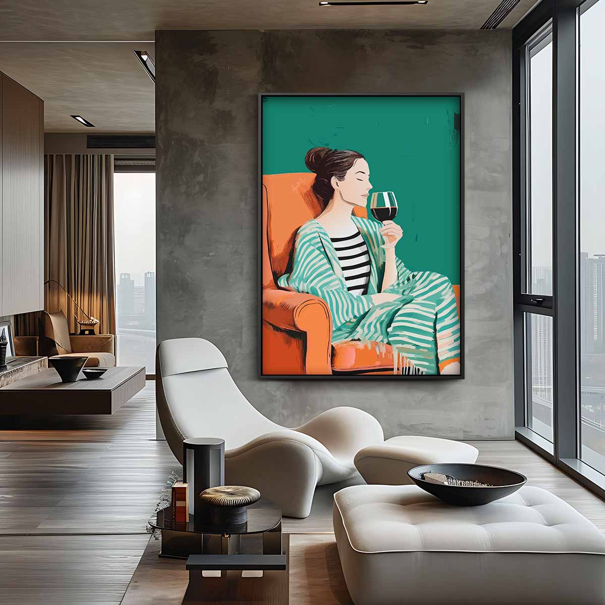 Ontspannen Moment Kunstwerk-canvas-dibond-plexiglas-wanddecoratie-WallArtistic