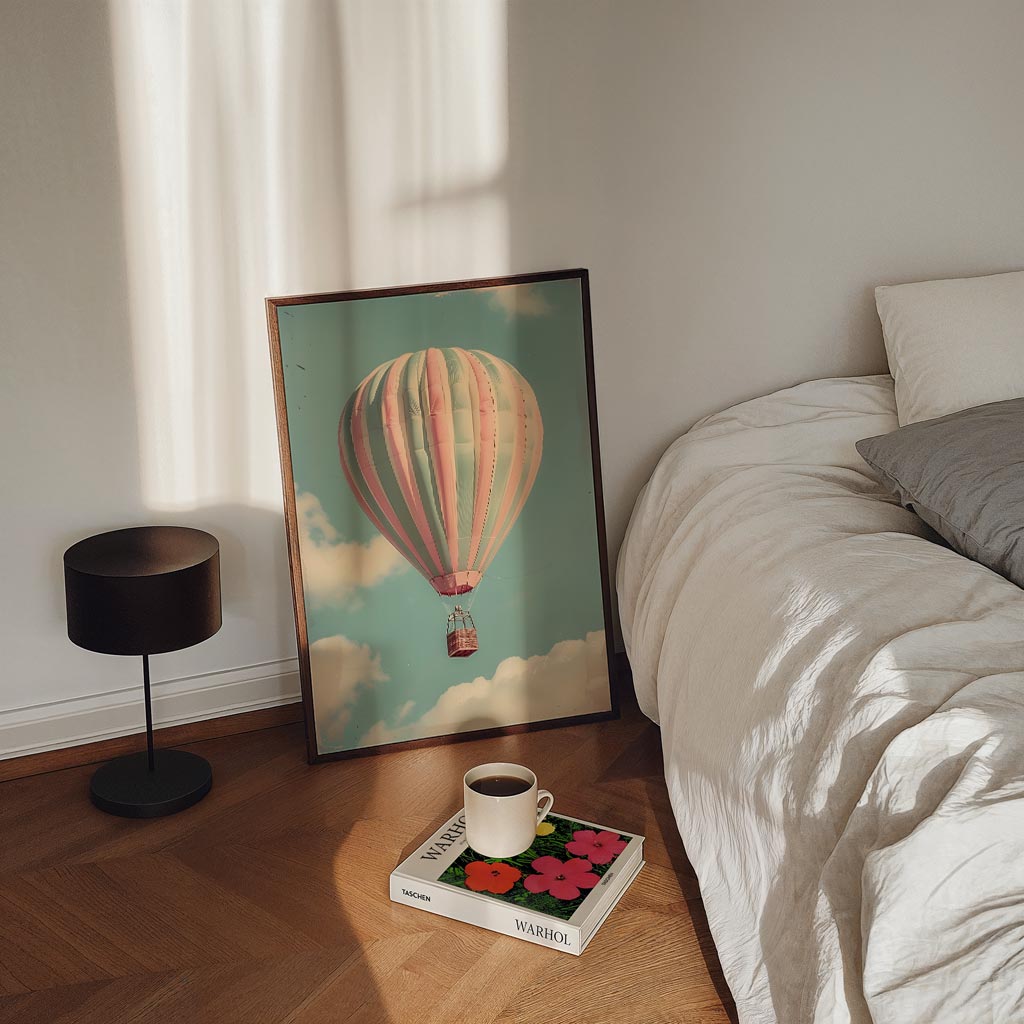Dromerige Luchtballon Poster-WallArtistic