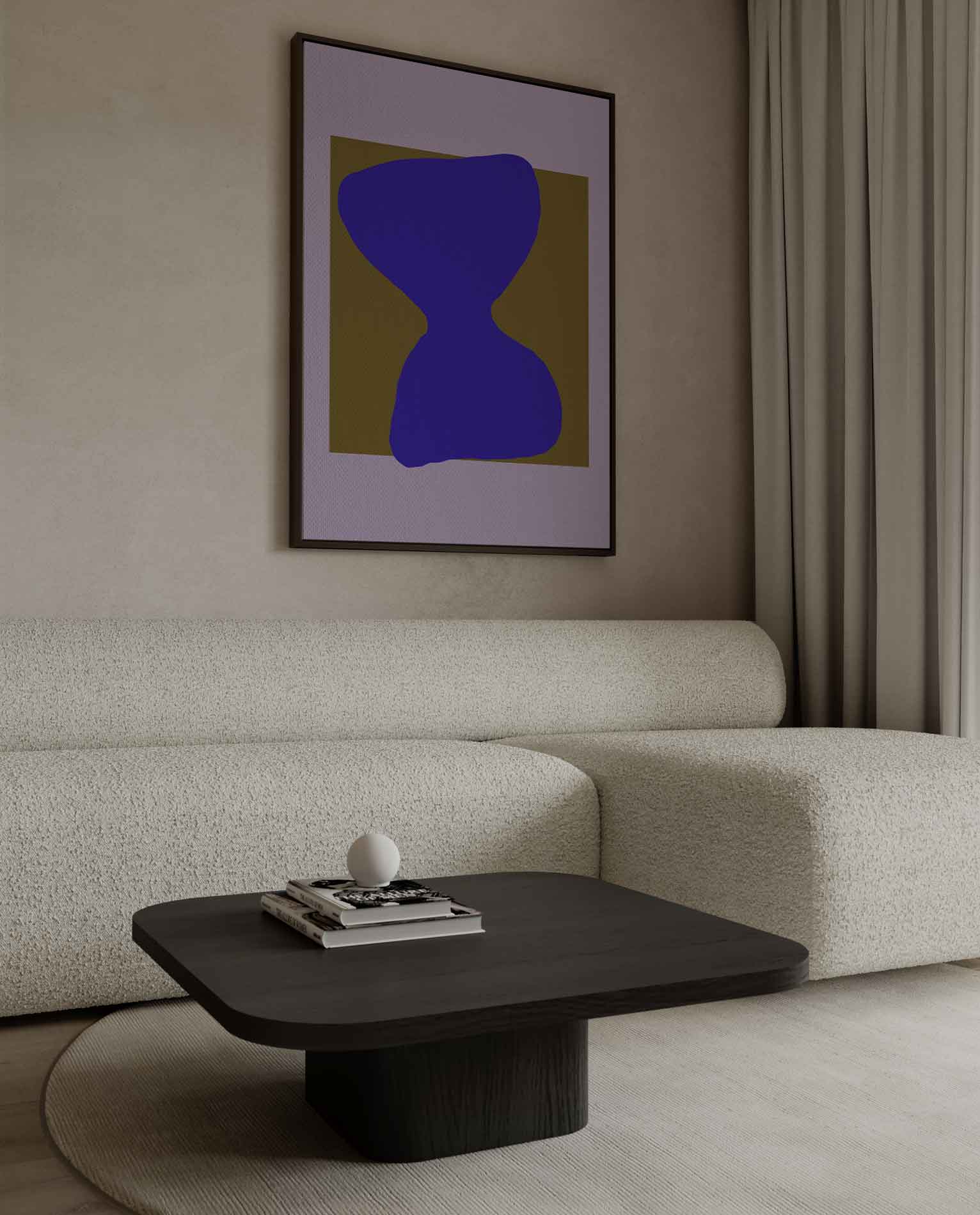 Vloeiende Tijdsillusie Kunstwerk-canvas-dibond-plexiglas-wanddecoratie-WallArtistic