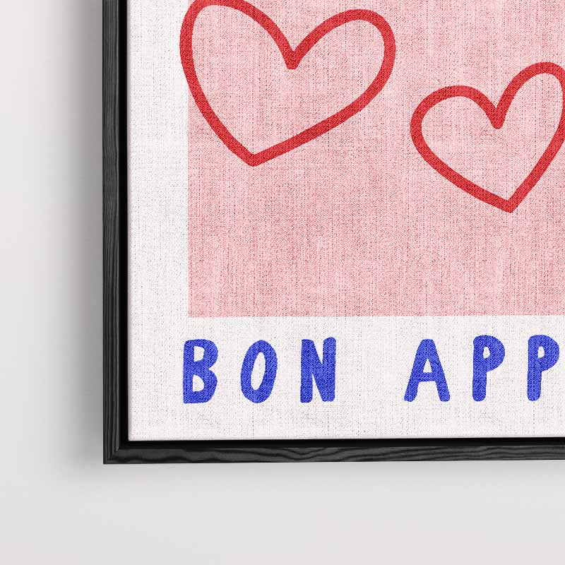 Bon Appétit Harten Kunstwerk-canvas-dibond-plexiglas-wanddecoratie-WallArtistic