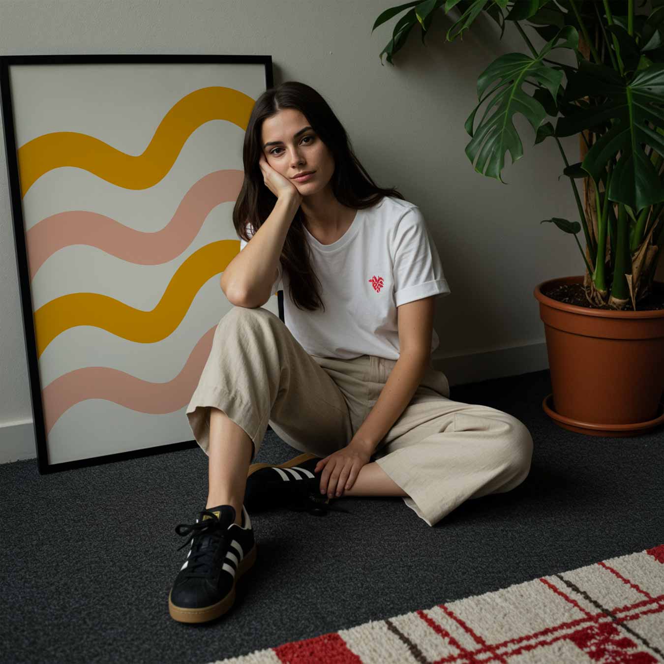 Zonnige Golven Wanddecoratie Poster-WallArtistic