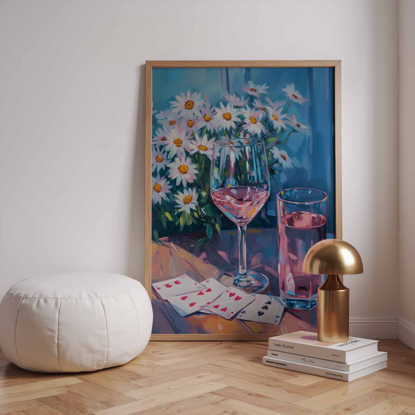 Zomers Geluk in Blauw Poster-WallArtistic