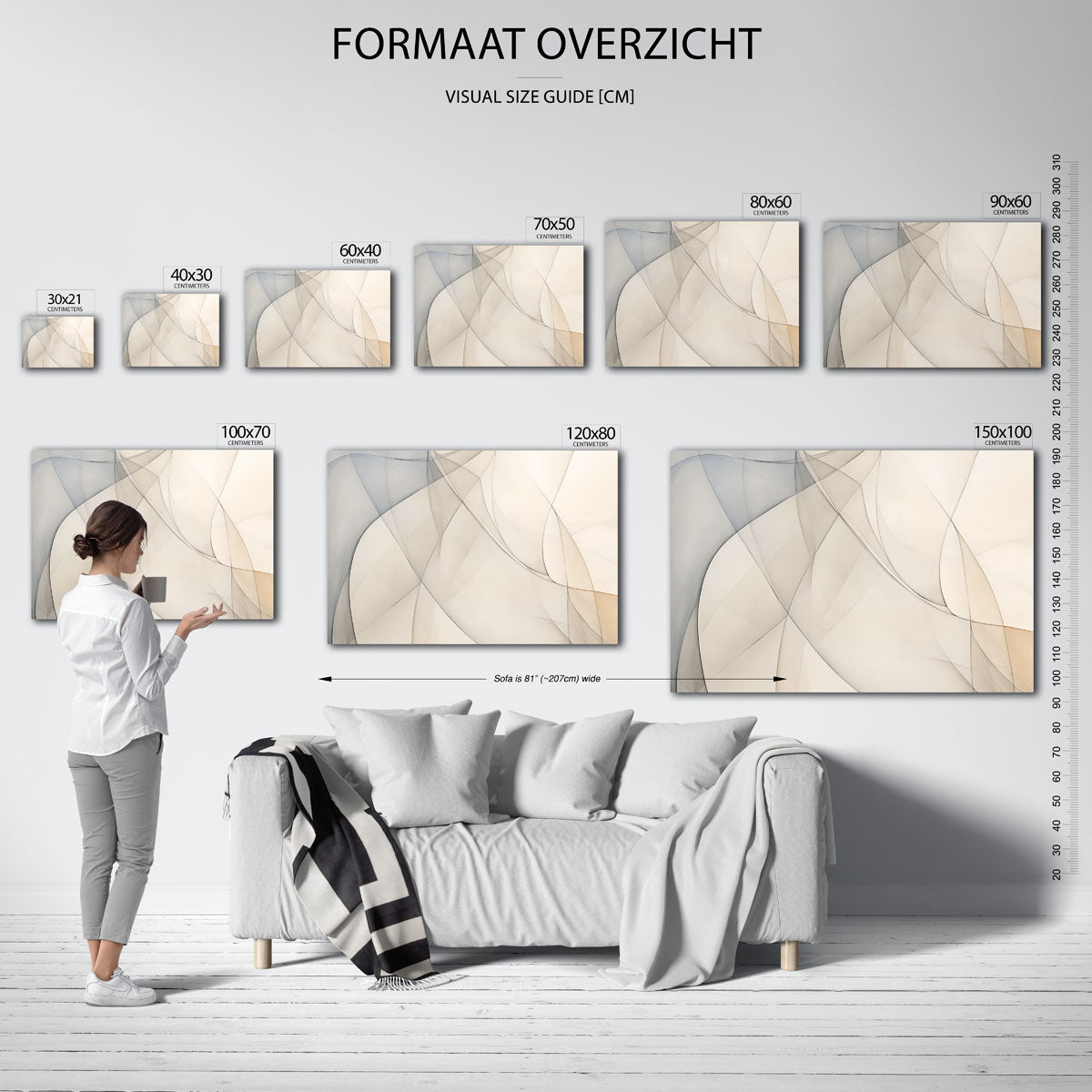 Abstracte lijnen Poster