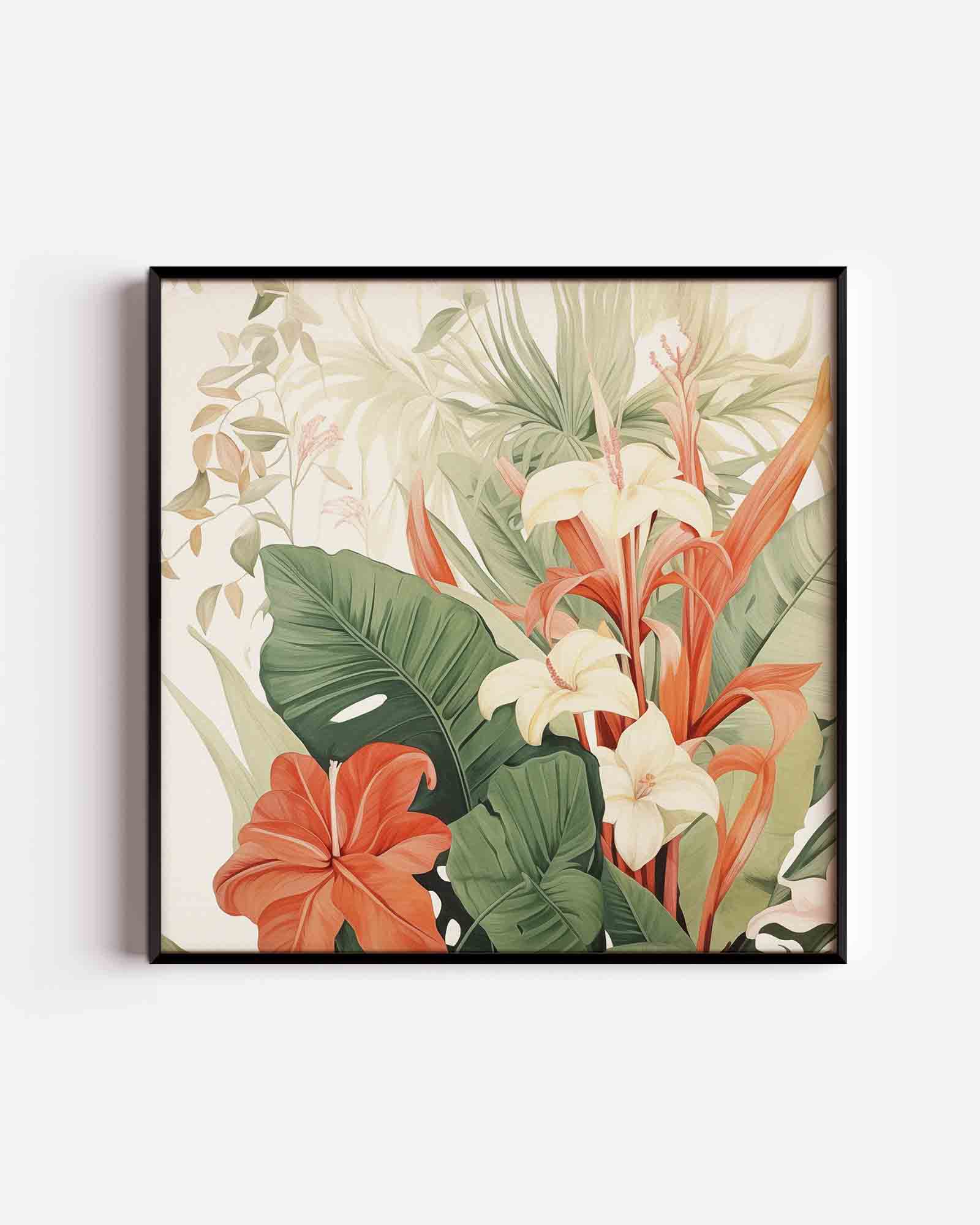Tropische bloemen Poster
