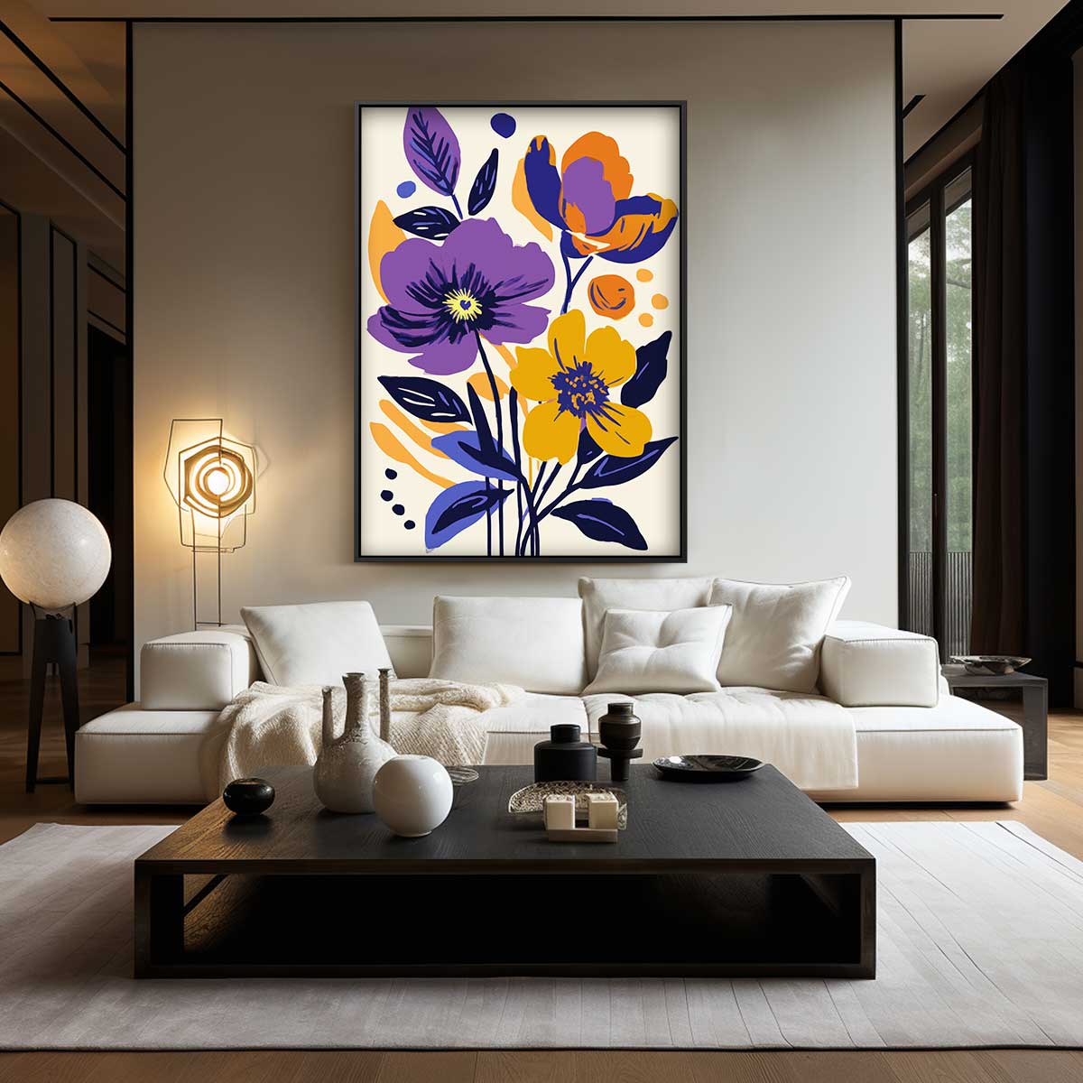 Bloemenpracht in Kleuren Kunstwerk-canvas-dibond-plexiglas-wanddecoratie-WallArtistic