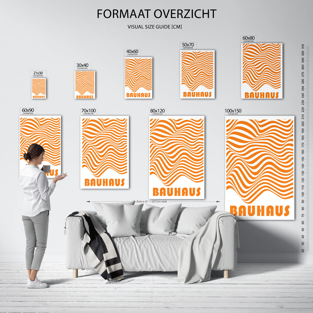 Golvend lijnenspel Poster
