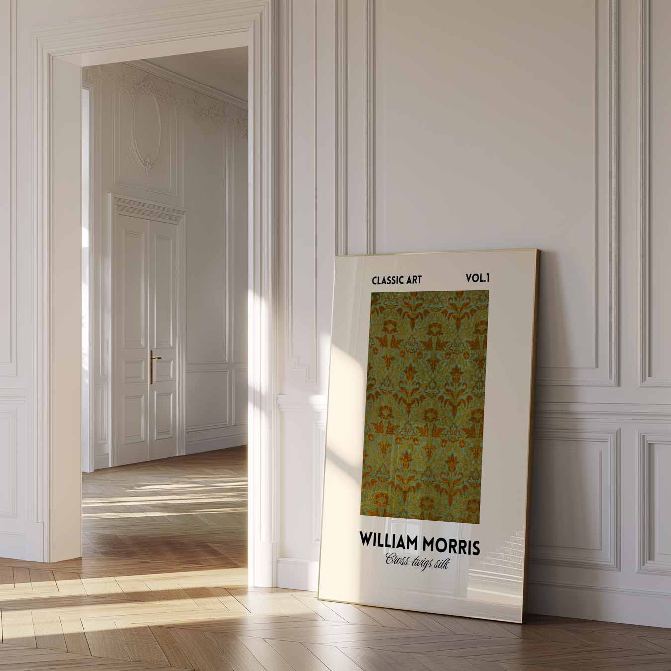 William Morris Cheadle Design Silk Poster-WallArtistic