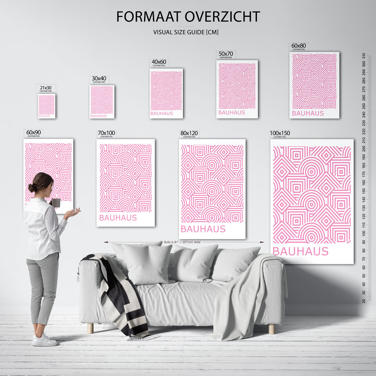 Lijnen en patronen Poster