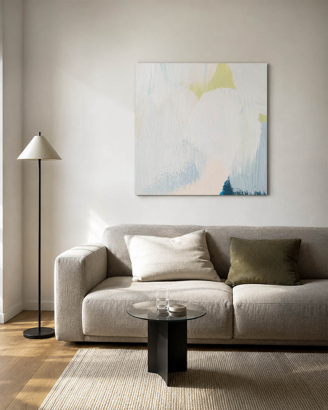 Kleurrijke penseelstreken Kunstwerk
