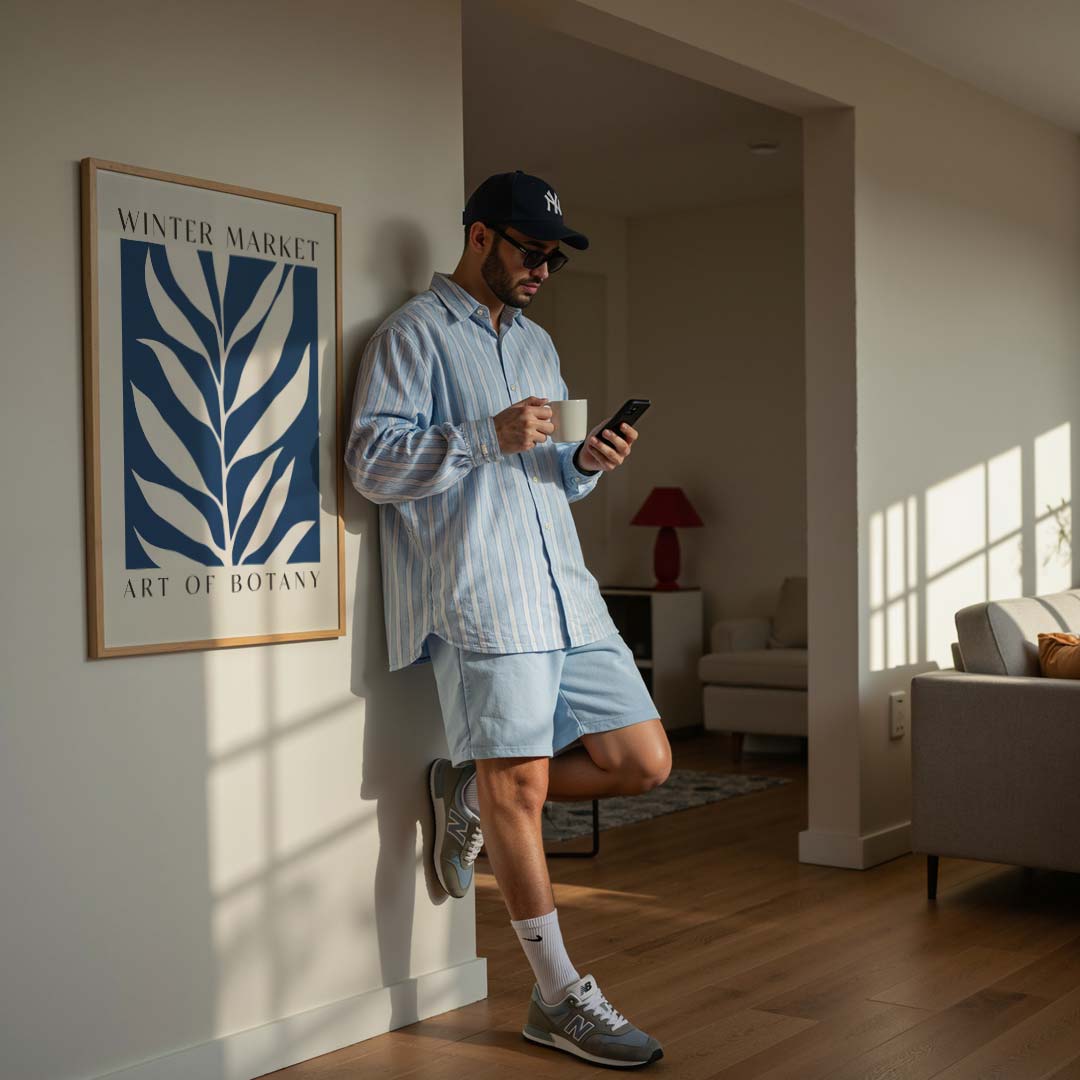 Botanische Wintermarkt Poster-WallArtistic