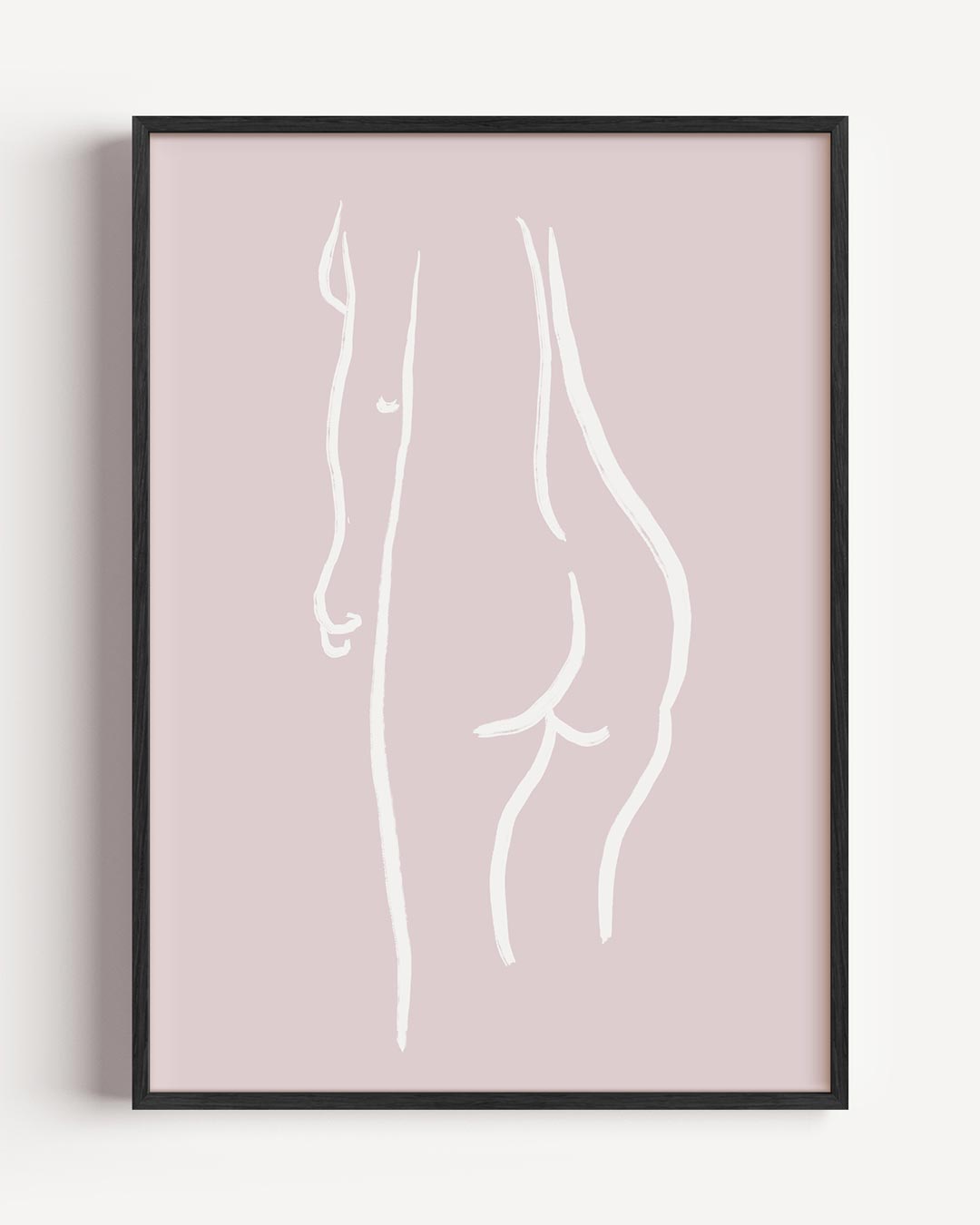Elegante Lijntekening van Elegantie Poster-WallArtistic