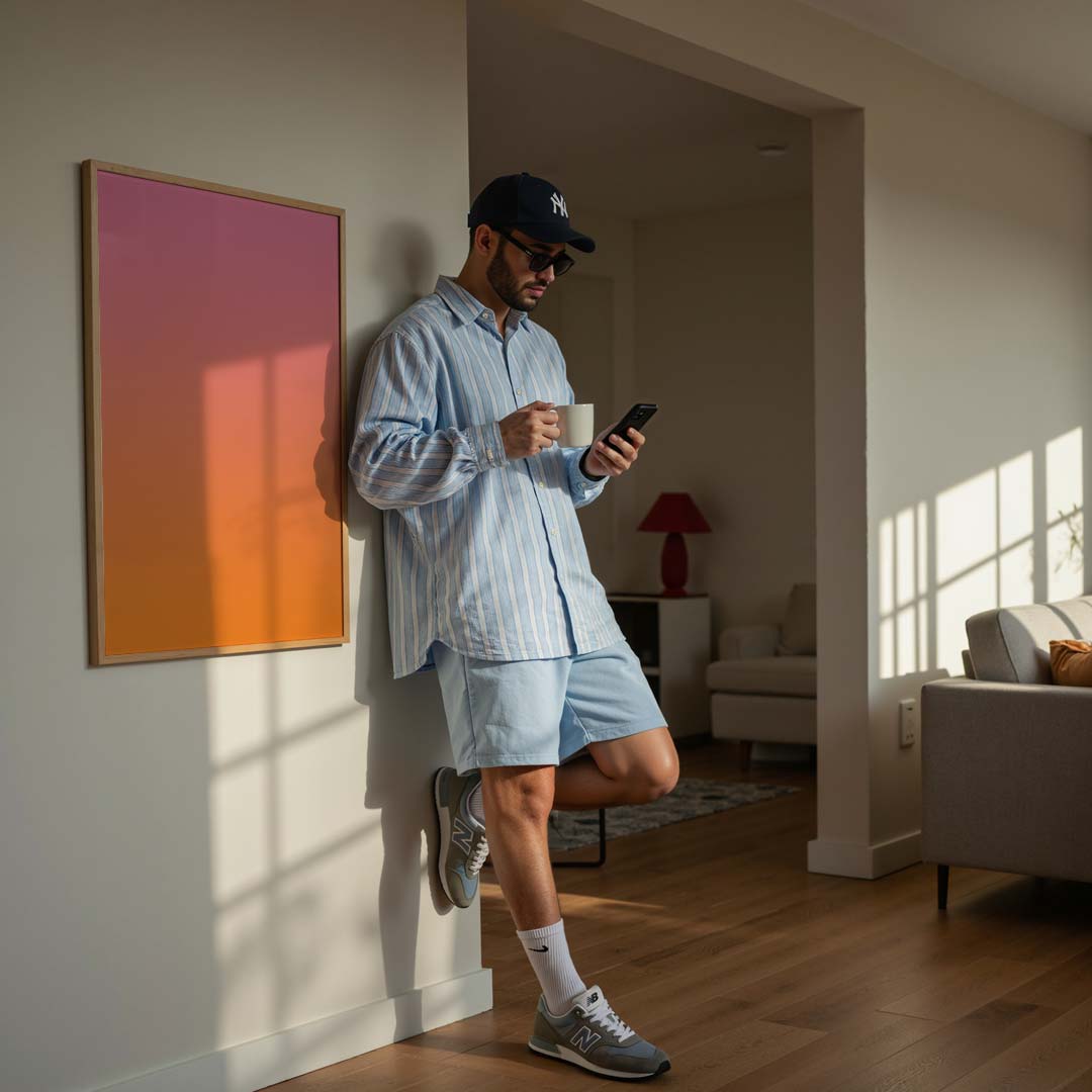 Vrolijke Zonsopgang Poster-WallArtistic