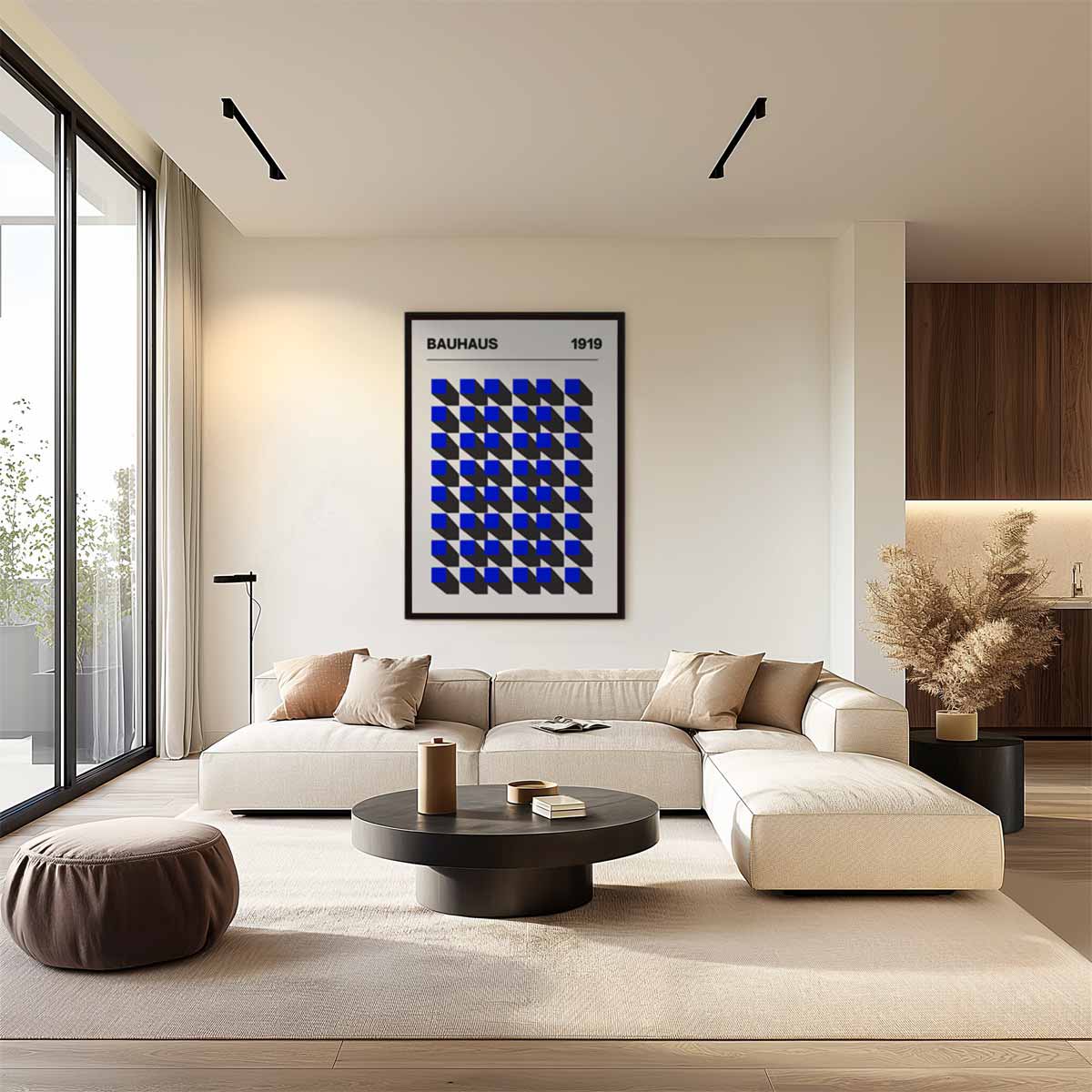 Bauhaus Geometrisch Patroon 1919 Kunstwerk