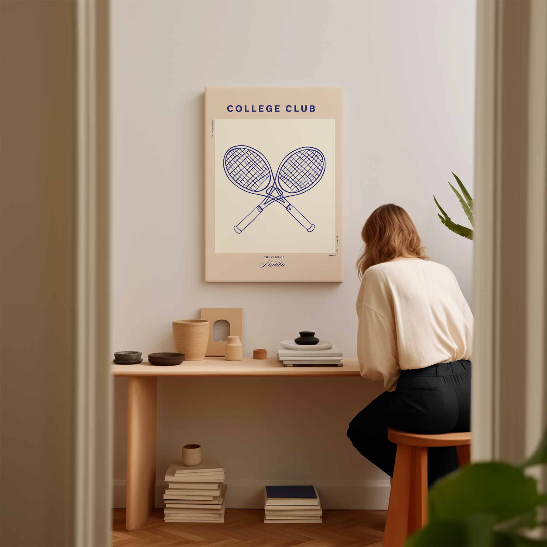 College Club Tennisposter