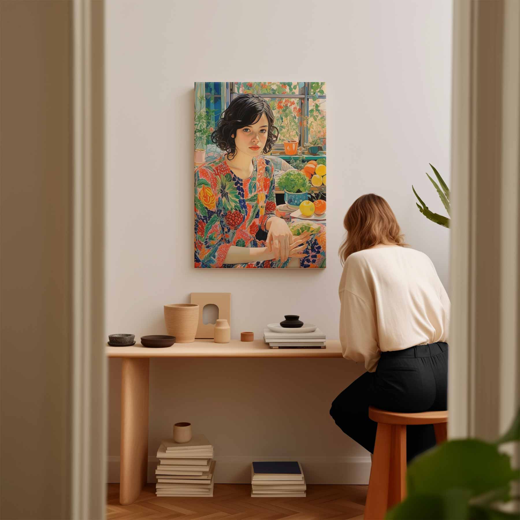 Kleurrijke Zomer Droom Kunstwerk-canvas-dibond-plexiglas-wanddecoratie-WallArtistic