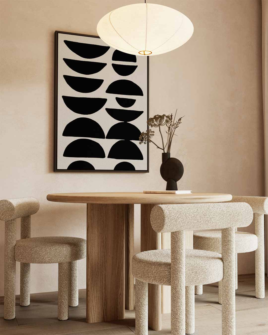 Abstract Meetkundig Patroon Kunstwerk-canvas-dibond-plexiglas-wanddecoratie-WallArtistic