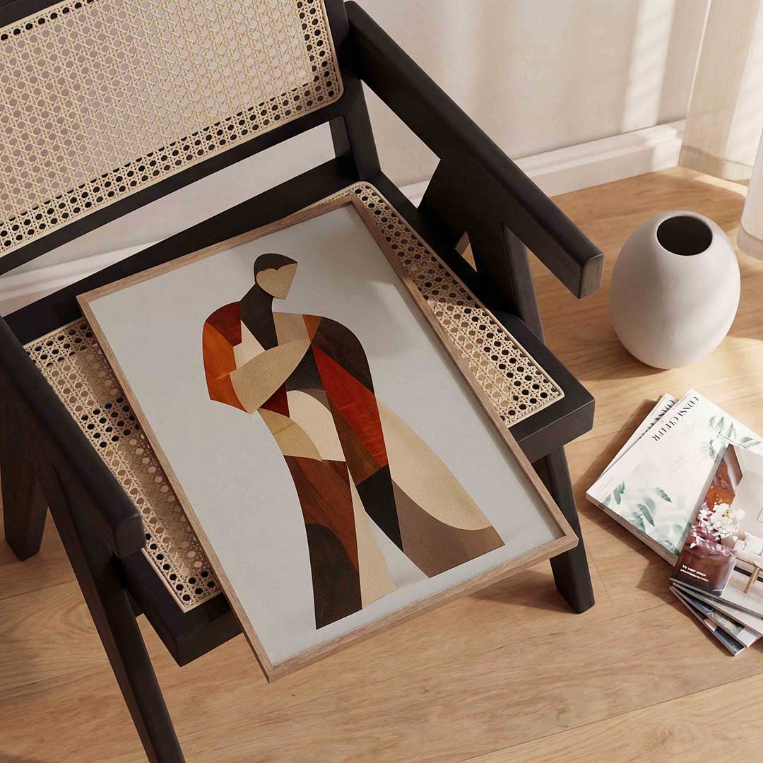 Abstracte figuur Poster