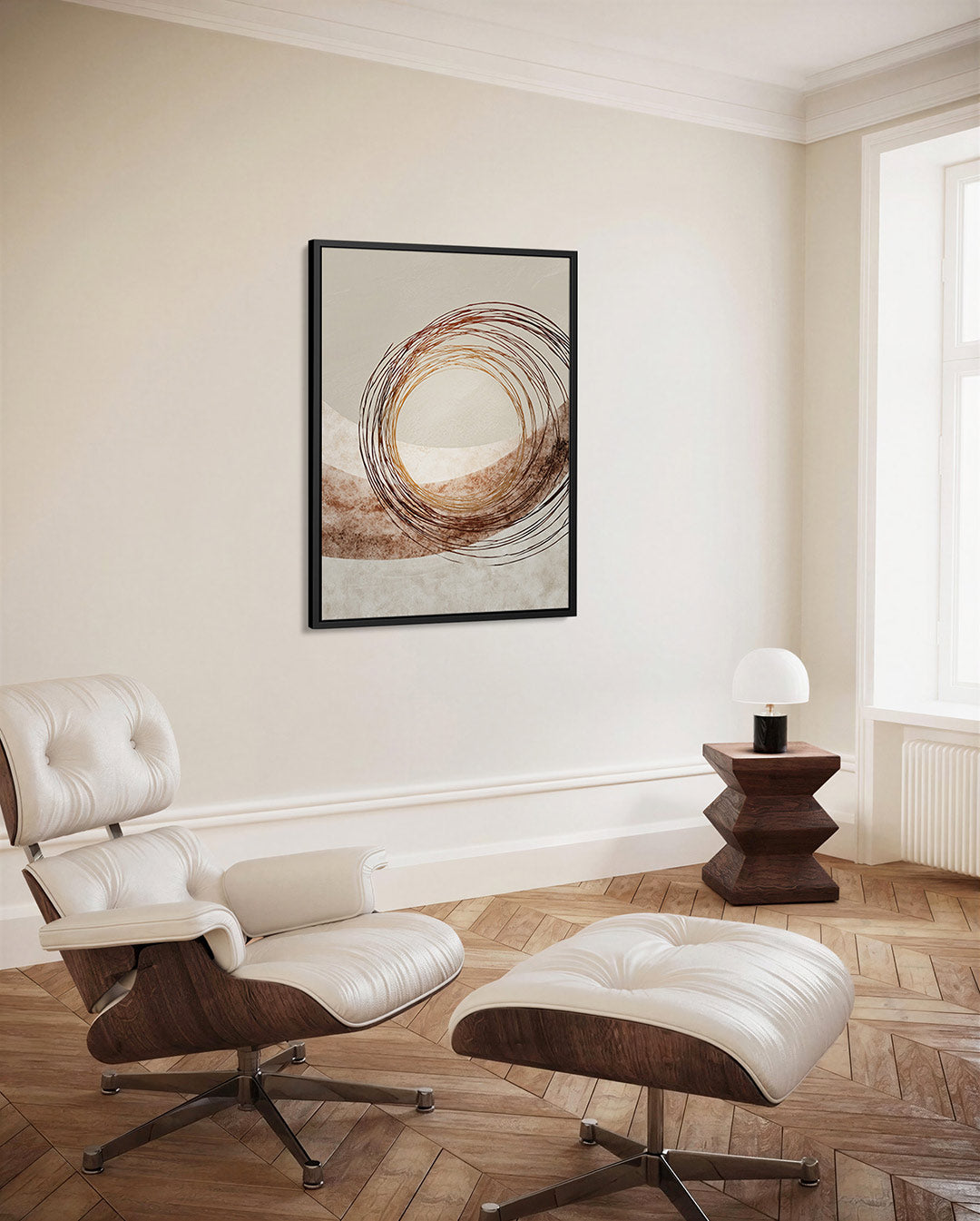 Cirkelvormige lijnen Kunstwerk