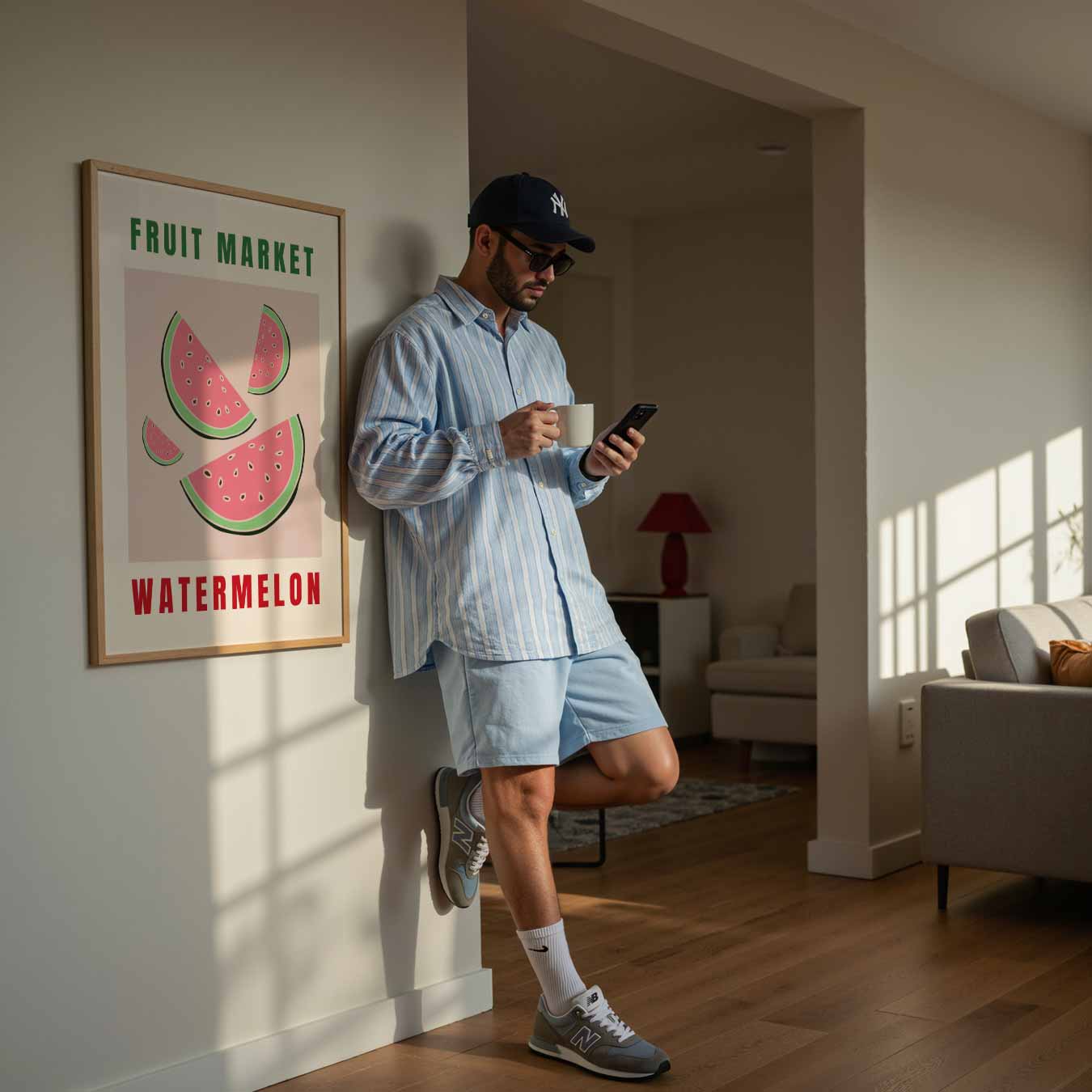 Verfrissende Watermeloen Poster-WallArtistic