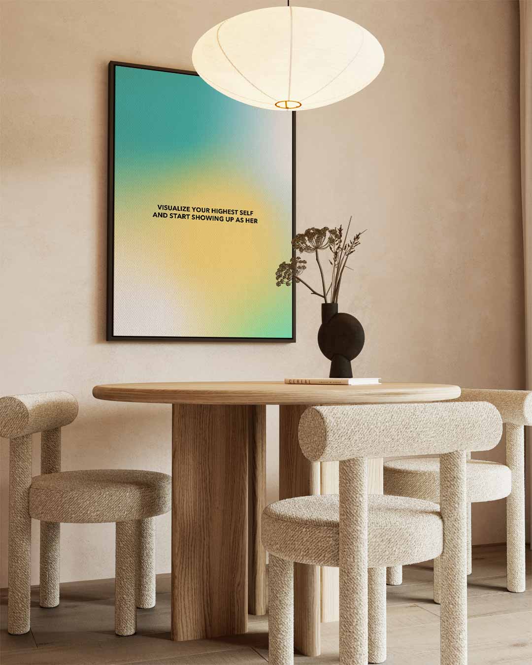 Inspirerende Vrouwelijke Visualisatie Poster Kunstwerk-canvas-dibond-plexiglas-wanddecoratie-WallArtistic