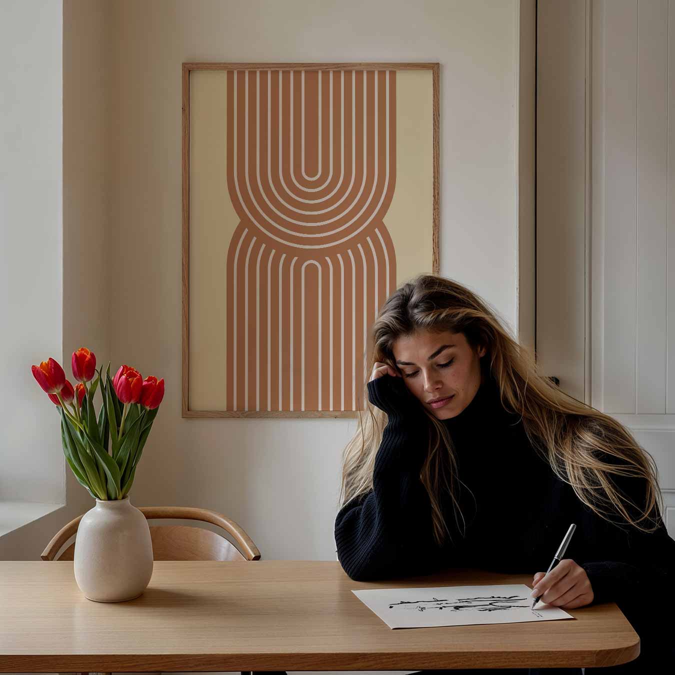 Retro Chic Art Deco Poster-WallArtistic