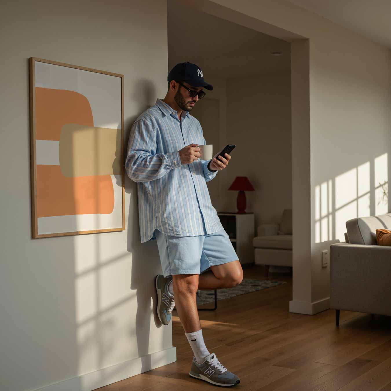 Abstracte Kleurenpracht Poster-WallArtistic