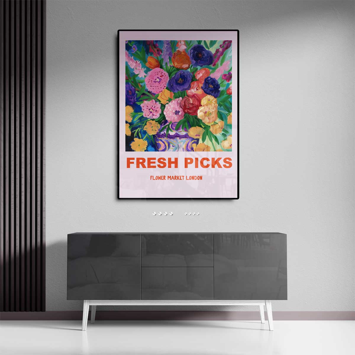 Bloemenpracht in Londen Kunstwerk-canvas-dibond-plexiglas-wanddecoratie-WallArtistic