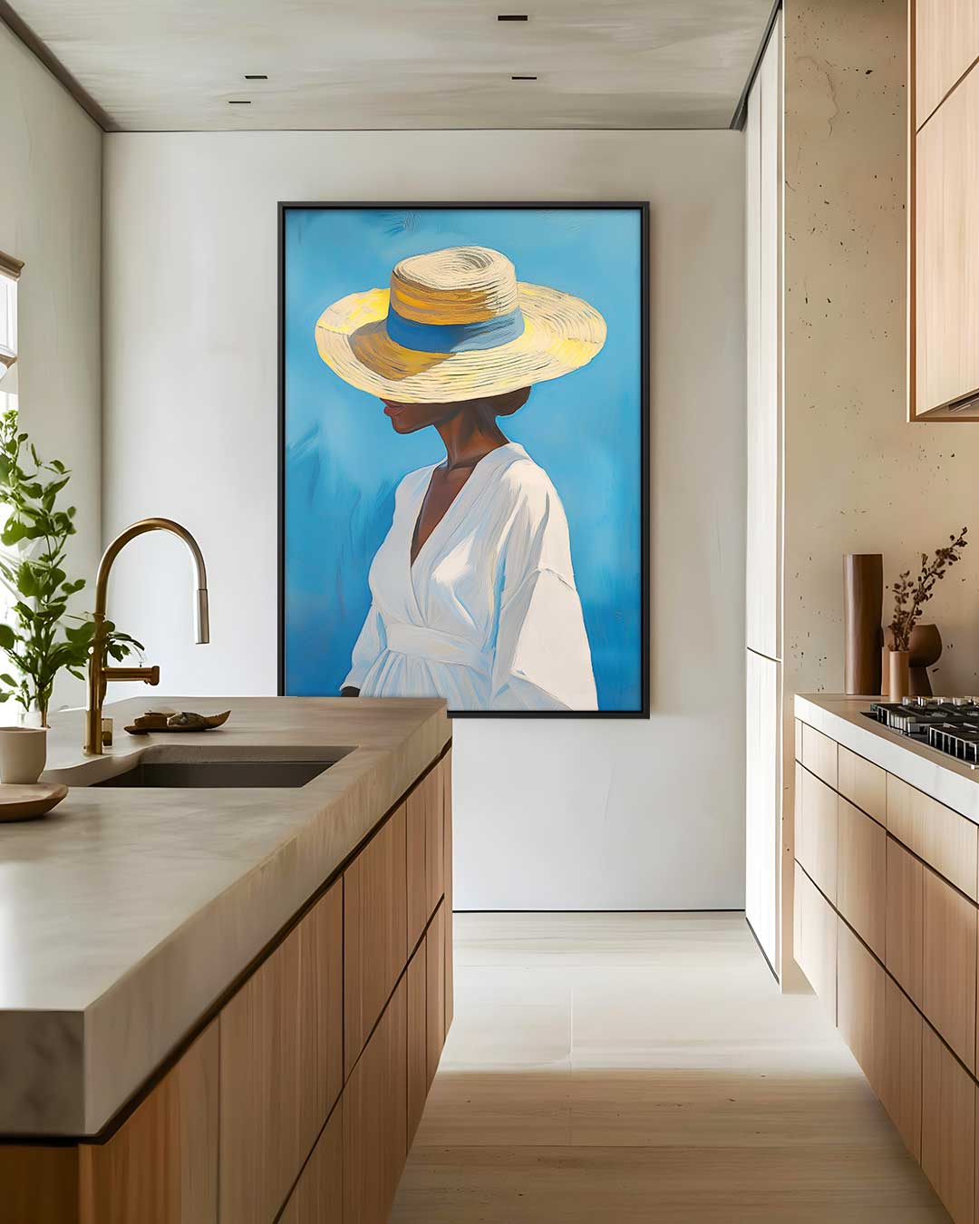 Zomer Glimlach Kunstwerk-canvas-dibond-plexiglas-wanddecoratie-WallArtistic