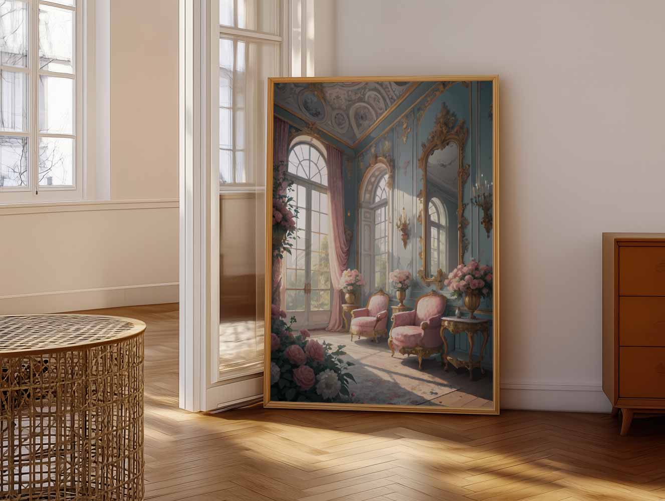 Romantische Bloemenkamer Poster