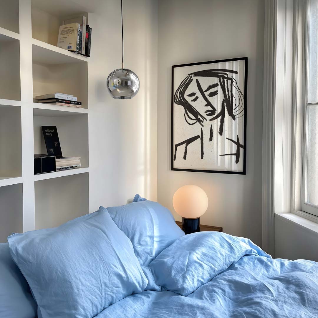 Moderne Minimalistische Portretposter-WallArtistic