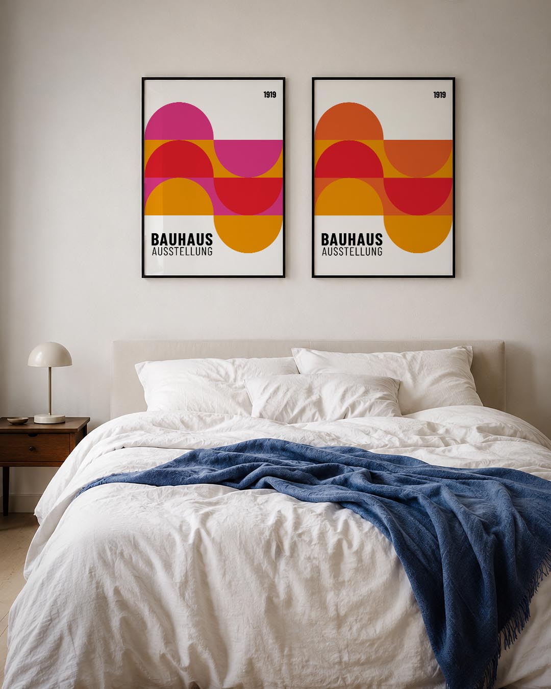 Kleurrijke halve cirkels Posterset